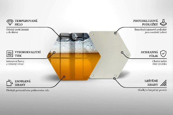Deska kuchenna Napój piwo piana