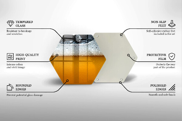 Deska kuchenna Napój piwo piana