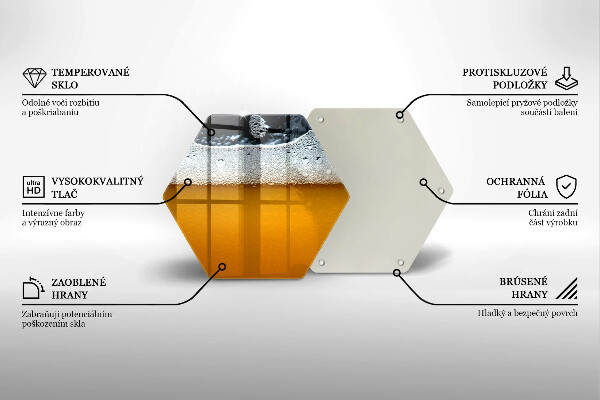 Deska kuchenna Napój piwo piana