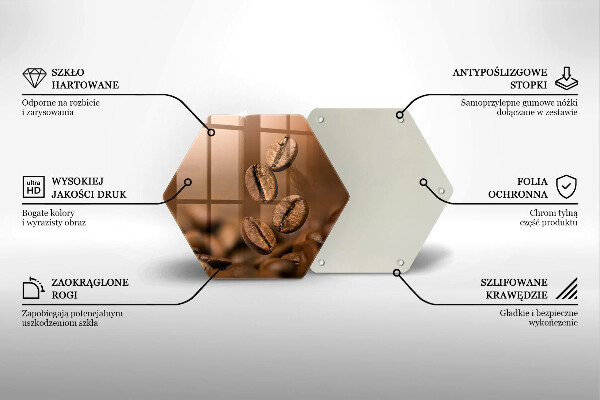 Deska kuchenna Ziarna kawy