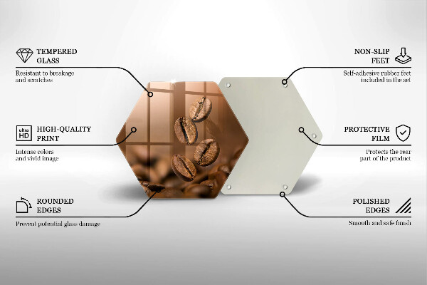 Deska kuchenna Ziarna kawy