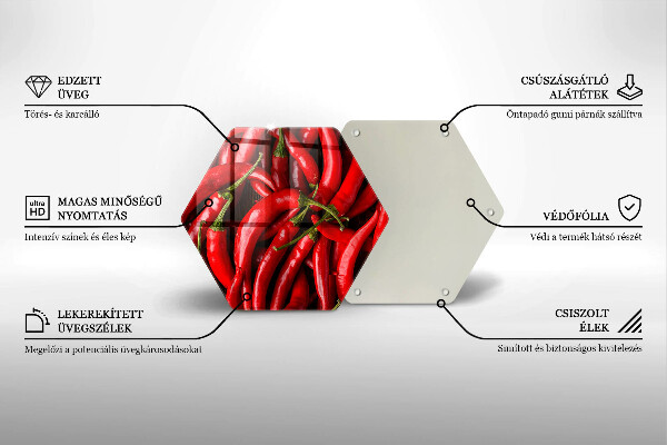 Deska kuchenna Ostre chili papryki
