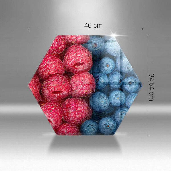 Deska kuchenna Owoce maliny i borówki