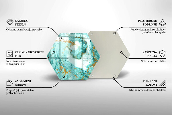 Deska kuchenna Błękitna abstrakcja