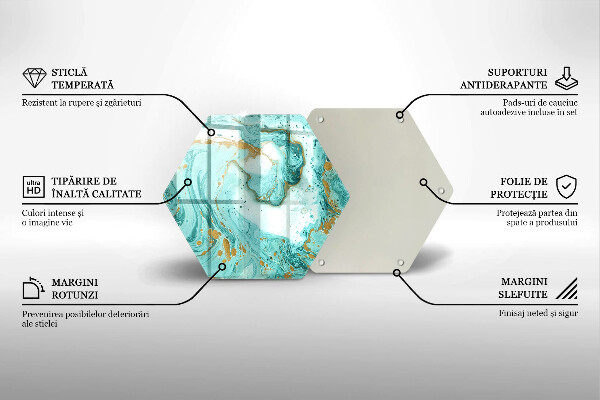 Deska kuchenna Błękitna abstrakcja
