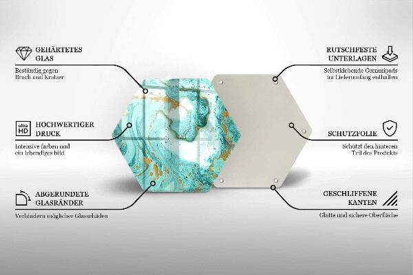 Deska kuchenna Błękitna abstrakcja