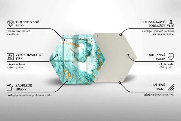 Deska kuchenna Błękitna abstrakcja