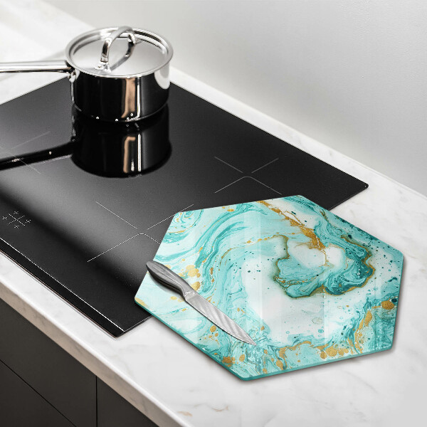 Deska kuchenna Błękitna abstrakcja