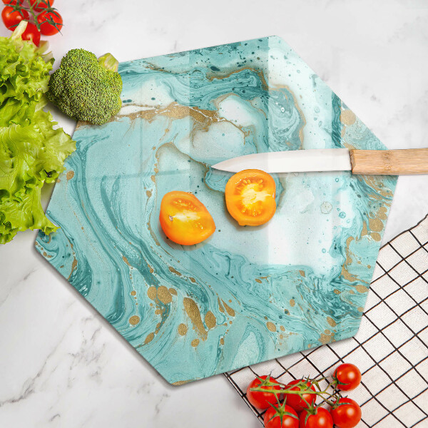 Deska kuchenna Błękitna abstrakcja