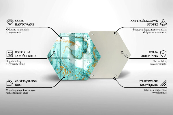 Deska kuchenna Błękitna abstrakcja