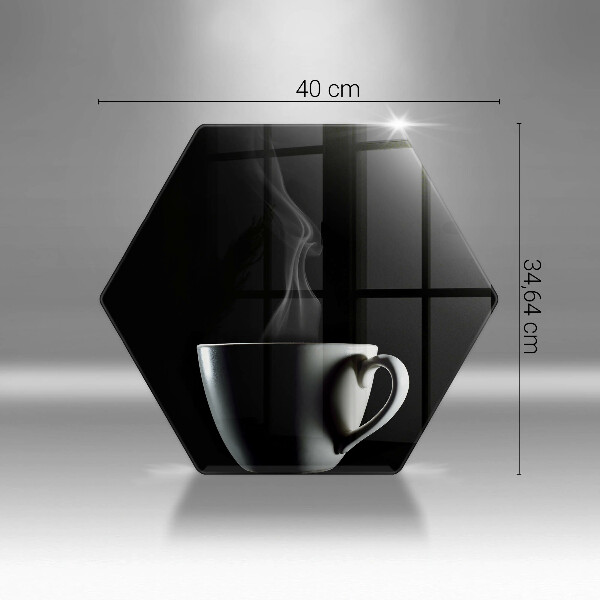 Deska szklana do kuchni Filiżanka herbaty