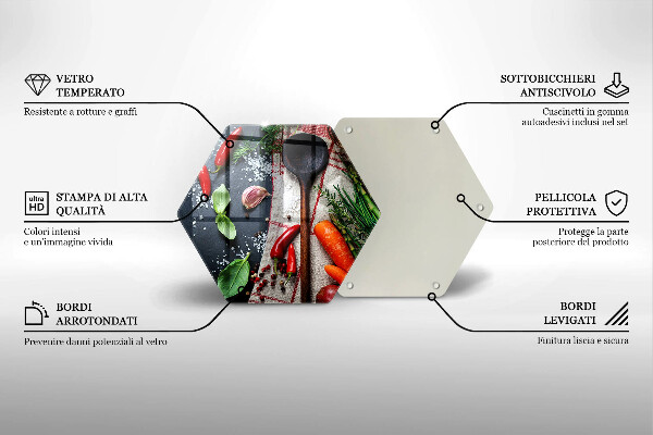 Deska szklana do kuchni Kuchnia jedzenie