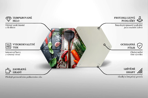 Deska szklana do kuchni Kuchnia jedzenie