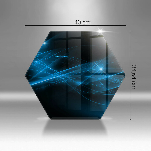 Deska szklana do kuchni Abstrakcja niebieski dym