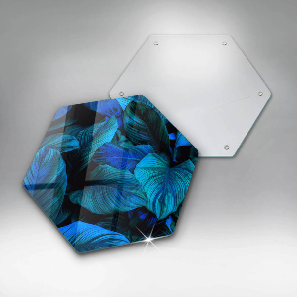 Deska szklana do kuchni Liście roślinność dżungli