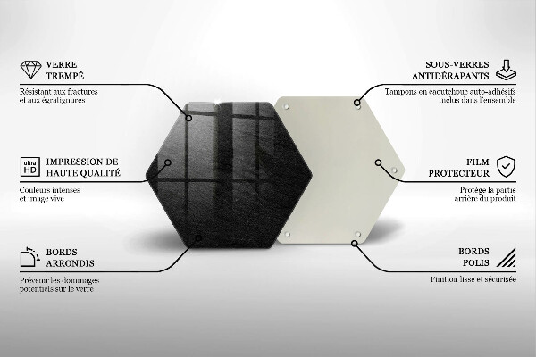 Deska szklana do kuchni skała tekstura