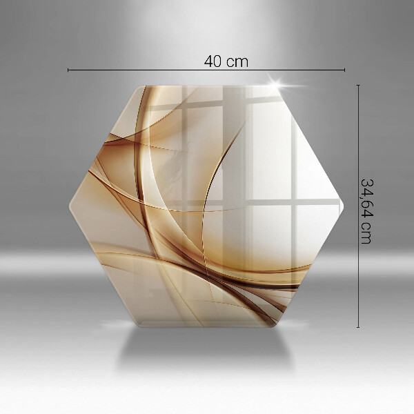 Deska szklana do kuchni Abstrakcja kształty