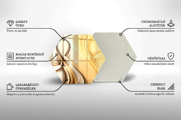 Deska szklana do kuchni Abstrakcja dym