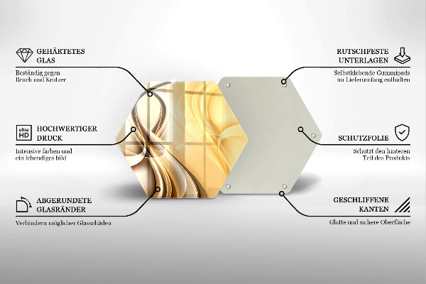 Deska szklana do kuchni Abstrakcja dym