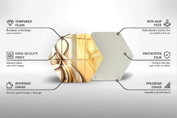 Deska szklana do kuchni Abstrakcja dym