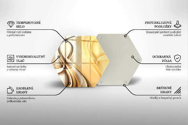 Deska szklana do kuchni Abstrakcja dym