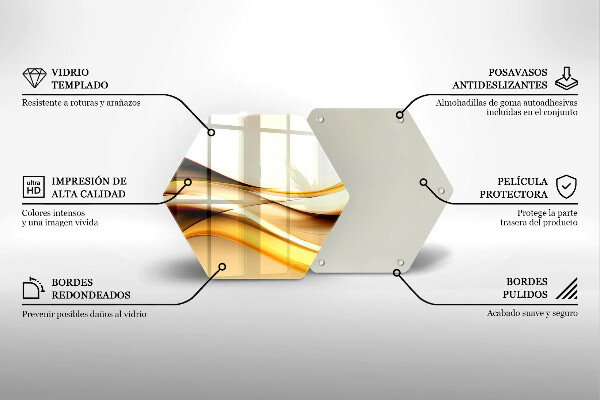 Deska szklana do kuchni Abstrakcja dym linie