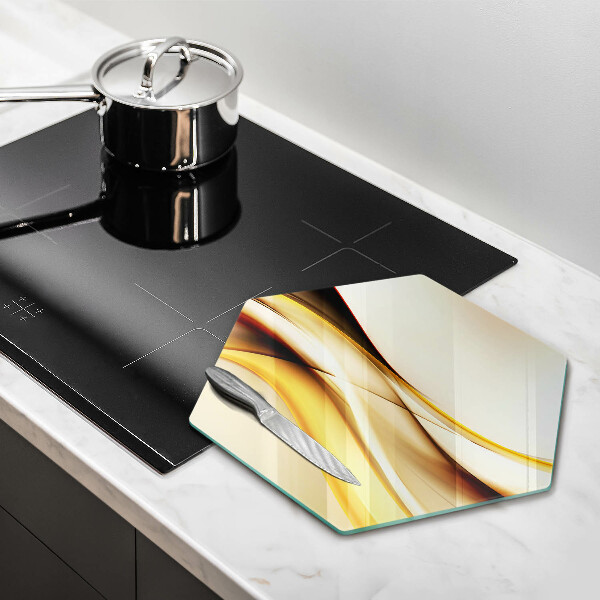 Deska szklana do kuchni Abstrakcja dym linie