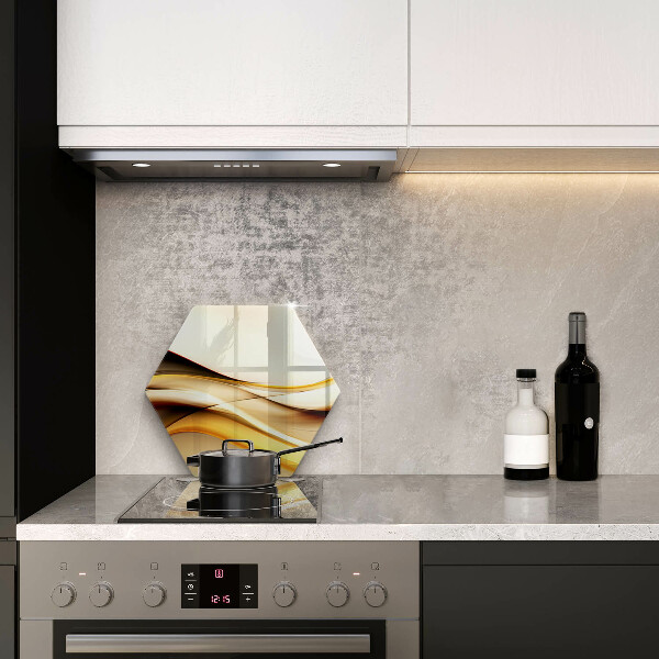 Deska szklana do kuchni Abstrakcja dym linie