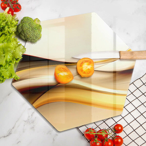 Deska szklana do kuchni Abstrakcja dym linie