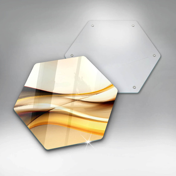 Deska szklana do kuchni Abstrakcja dym linie