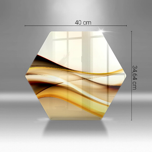 Deska szklana do kuchni Abstrakcja dym linie