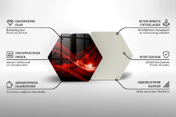 Deska szklana do kuchni Abstrakcja nowoczesna
