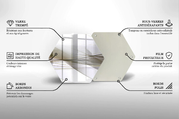 Deska szklana do kuchni Abstrakcja linie design