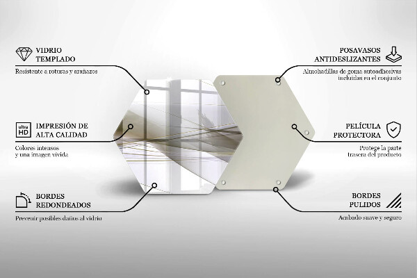Deska szklana do kuchni Abstrakcja linie design