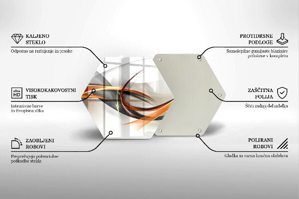 Deska szklana do kuchni Nowoczesne kształty