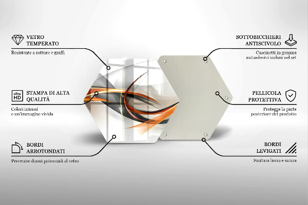 Deska szklana do kuchni Nowoczesne kształty