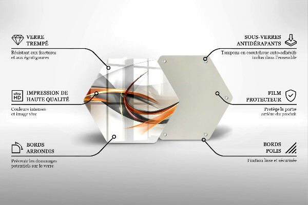 Deska szklana do kuchni Nowoczesne kształty