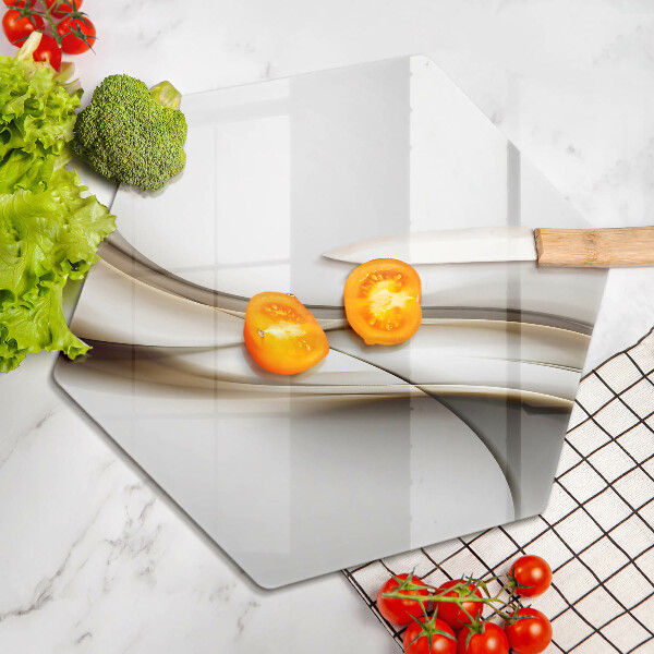 Deska szklana do kuchni Łagodne linie abstrakcja