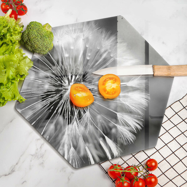 Deska szklana do kuchni Delikatny dmuchawiec