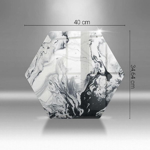 Deska szklana do kuchni Abstrakcja tusz