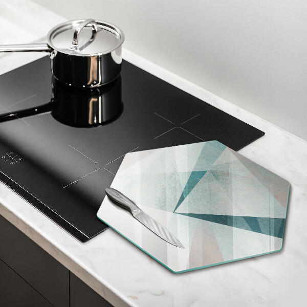 Deska szklana do kuchni Ostra abstrakcja