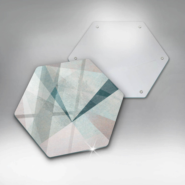 Deska szklana do kuchni Ostra abstrakcja