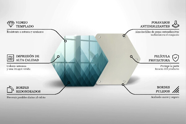Deska szklana do kuchni Abstrakcyjne góry