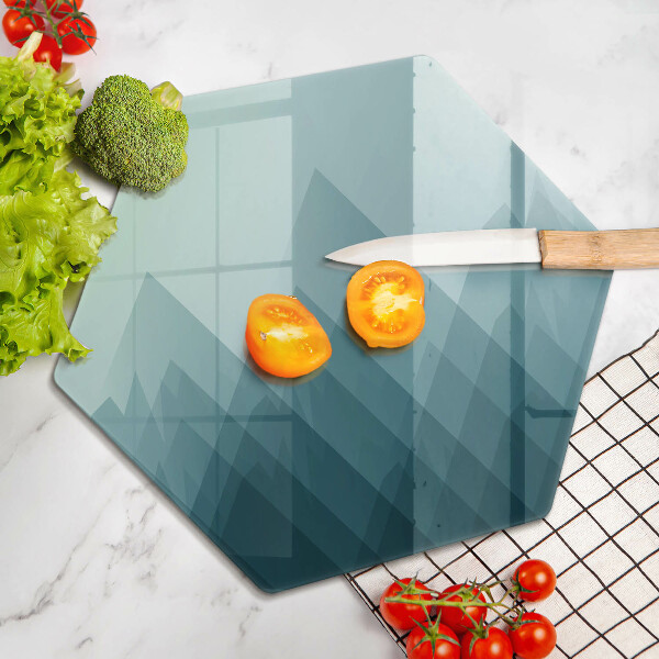 Deska szklana do kuchni Abstrakcyjne góry