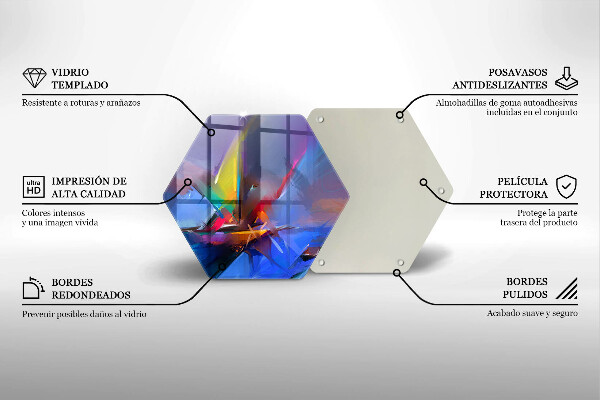 Deska szklana do kuchni Malowana abstrakcja