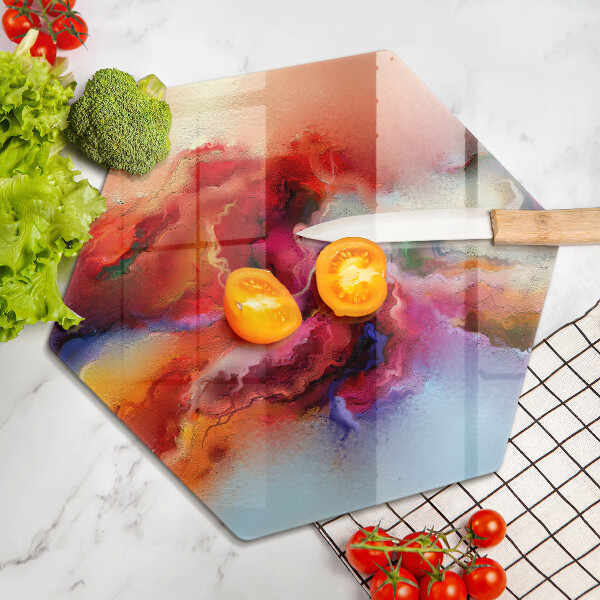 Deska szklana do kuchni Dymna abstrakcja