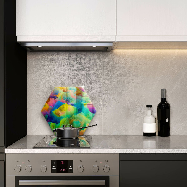 Deska szklana do kuchni Barwna abstrakcja