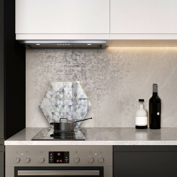 Deska szklana do kuchni Wzór trójkąty