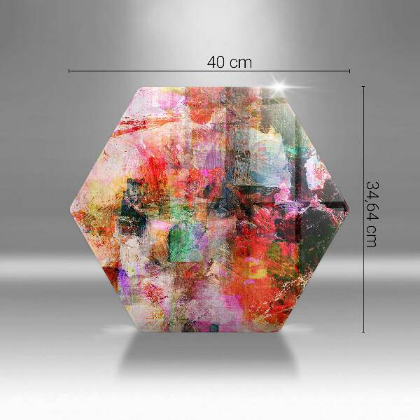 Deska szklana do kuchni Abstrakcja farby