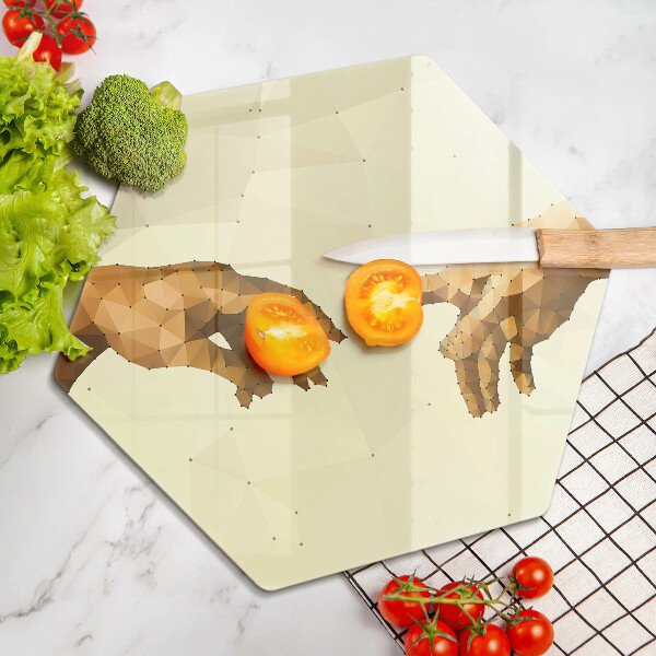 Deska szklana do kuchni Stworzenie Adama dłonie